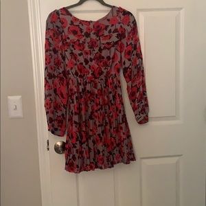 Floral pleated dress